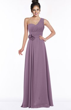 ColsBM Tegan Valerian Modern Sleeveless Zip up Chiffon Floor Length Flower Bridesmaid Dresses