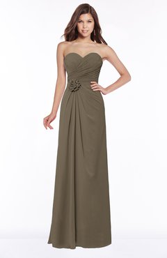 ColsBM Aitana Carafe Brown Luxury A-line Sleeveless Zip up Chiffon Bridesmaid Dresses