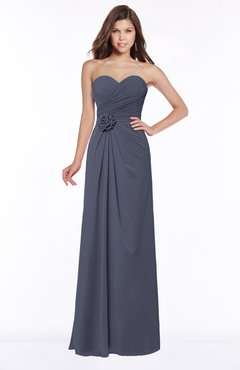 ColsBM Aitana Nightshadow Blue Luxury A-line Sleeveless Zip up Chiffon Bridesmaid Dresses