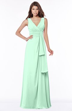 ColsBM Giselle Honeydew Gorgeous A-line V-neck Sleeveless Half Backless Pick up Bridesmaid Dresses