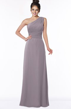 ColsBM Adalyn Sea Fog Mature Sheath Sleeveless Half Backless Chiffon Ruching Bridesmaid Dresses