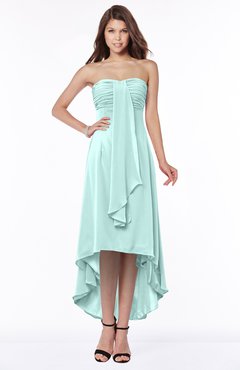 ColsBM Faith Blue Glass Plain A-line Sleeveless Zip up Chiffon Pick up Bridesmaid Dresses