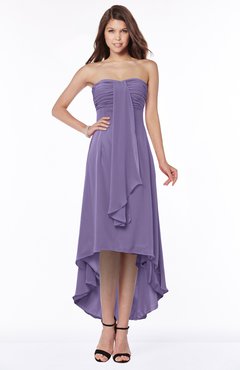 ColsBM Faith Chalk Violet Plain A-line Sleeveless Zip up Chiffon Pick up Bridesmaid Dresses