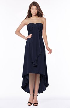 ColsBM Faith Dark Sapphire Plain A-line Sleeveless Zip up Chiffon Pick up Bridesmaid Dresses