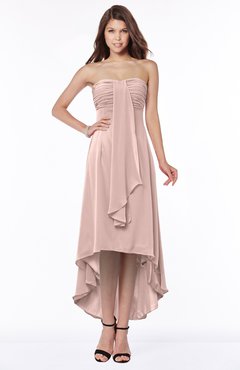 ColsBM Faith Dusty Rose Plain A-line Sleeveless Zip up Chiffon Pick up Bridesmaid Dresses
