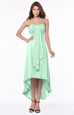 ColsBM Faith Honeydew Plain A-line Sleeveless Zip up Chiffon Pick up Bridesmaid Dresses