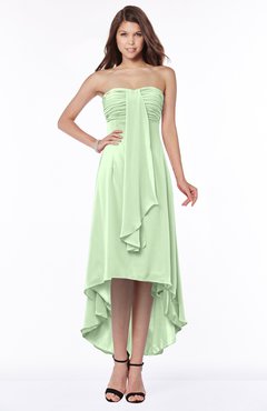 ColsBM Faith Pale Green Plain A-line Sleeveless Zip up Chiffon Pick up Bridesmaid Dresses