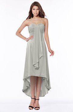 ColsBM Faith Platinum Plain A-line Sleeveless Zip up Chiffon Pick up Bridesmaid Dresses