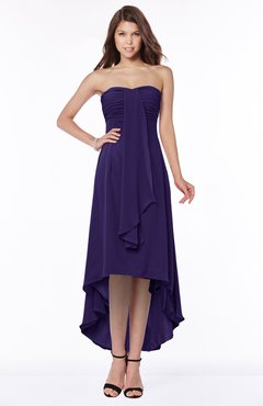 ColsBM Faith Royal Purple Plain A-line Sleeveless Zip up Chiffon Pick up Bridesmaid Dresses