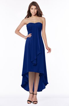 ColsBM Faith Sodalite Blue Plain A-line Sleeveless Zip up Chiffon Pick up Bridesmaid Dresses