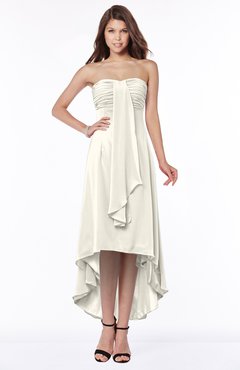 ColsBM Faith Whisper White Plain A-line Sleeveless Zip up Chiffon Pick up Bridesmaid Dresses