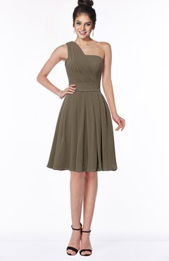 ColsBM Sophia Carafe Brown Cute A-line Sleeveless Chiffon Ruching Bridesmaid Dresses