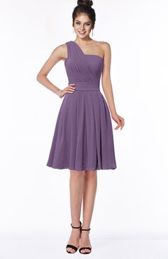 ColsBM Sophia Chinese Violet Cute A-line Sleeveless Chiffon Ruching Bridesmaid Dresses