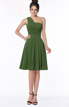 ColsBM Sophia Garden Green Cute A-line Sleeveless Chiffon Ruching Bridesmaid Dresses