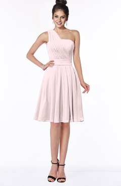 ColsBM Sophia Petal Pink Cute A-line Sleeveless Chiffon Ruching Bridesmaid Dresses