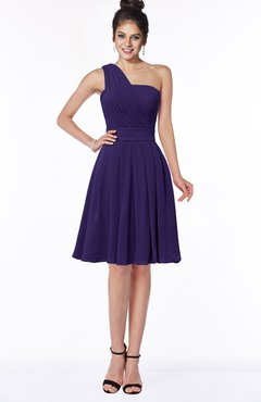 ColsBM Sophia Royal Purple Cute A-line Sleeveless Chiffon Ruching Bridesmaid Dresses