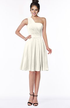 ColsBM Sophia Whisper White Cute A-line Sleeveless Chiffon Ruching Bridesmaid Dresses