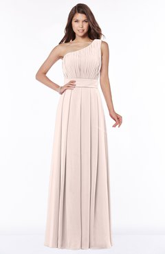 ColsBM Adeline Silver Peony Gorgeous A-line One Shoulder Zip up Floor Length Pleated Bridesmaid Dresses