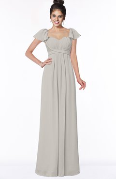 ColsBM Siena Hushed Violet Modern A-line Wide Square Short Sleeve Zip up Pleated Bridesmaid Dresses
