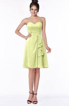 ColsBM Janiya Lime Green Traditional A-line Sleeveless Half Backless Knee Length Bridesmaid Dresses