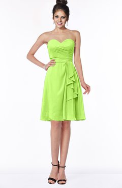 ColsBM Janiya Sharp Green Traditional A-line Sleeveless Half Backless Knee Length Bridesmaid Dresses