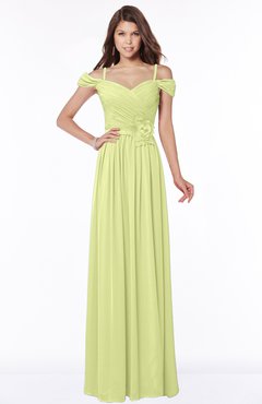 ColsBM Kate Lime Green Luxury V-neck Short Sleeve Zip up Chiffon Bridesmaid Dresses