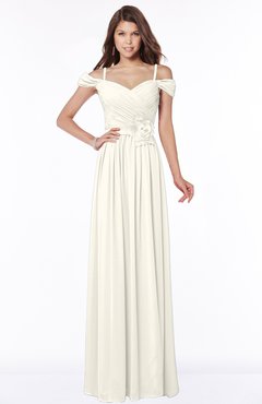 ColsBM Kate Whisper White Luxury V-neck Short Sleeve Zip up Chiffon Bridesmaid Dresses