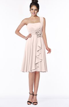 ColsBM Phoebe Silver Peony Glamorous Bateau Sleeveless Zip up Chiffon Knee Length Bridesmaid Dresses