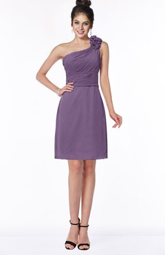 ColsBM Lacy Chinese Violet Hippie A-line Sleeveless Half Backless Chiffon Bridesmaid Dresses