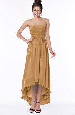 ColsBM Heather Doe Modern Sleeveless Zip up Chiffon Hi-Lo Bridesmaid Dresses