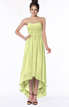 ColsBM Heather Lime Sherbet Modern Sleeveless Zip up Chiffon Hi-Lo Bridesmaid Dresses