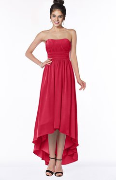 ColsBM Heather Lollipop Modern Sleeveless Zip up Chiffon Hi-Lo Bridesmaid Dresses