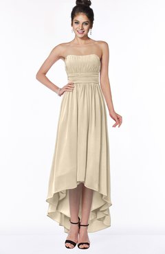 ColsBM Heather Novelle Peach Modern Sleeveless Zip up Chiffon Hi-Lo Bridesmaid Dresses