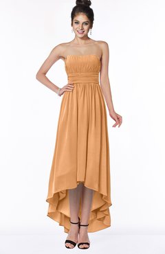 ColsBM Heather Pheasant Modern Sleeveless Zip up Chiffon Hi-Lo Bridesmaid Dresses