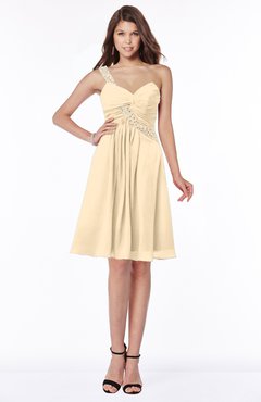 ColsBM Angeline Apricot Gelato Gorgeous A-line Half Backless Chiffon Beaded Bridesmaid Dresses