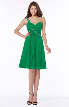 ColsBM Angeline Green Gorgeous A-line Half Backless Chiffon Beaded Bridesmaid Dresses