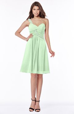 ColsBM Angeline Light Green Gorgeous A-line Half Backless Chiffon Beaded Bridesmaid Dresses