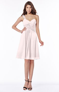 ColsBM Angeline Light Pink Gorgeous A-line Half Backless Chiffon Beaded Bridesmaid Dresses