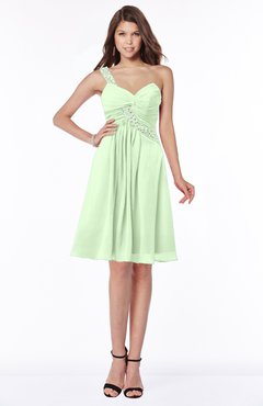 ColsBM Angeline Pale Green Gorgeous A-line Half Backless Chiffon Beaded Bridesmaid Dresses