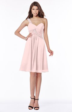 ColsBM Angeline Pastel Pink Gorgeous A-line Half Backless Chiffon Beaded Bridesmaid Dresses