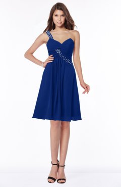 ColsBM Angeline Sodalite Blue Gorgeous A-line Half Backless Chiffon Beaded Bridesmaid Dresses