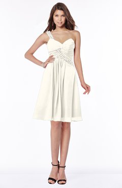 ColsBM Angeline Whisper White Gorgeous A-line Half Backless Chiffon Beaded Bridesmaid Dresses