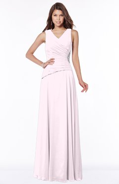 ColsBM Tracy Blush Modest A-line Sleeveless Zip up Chiffon Pick up Bridesmaid Dresses