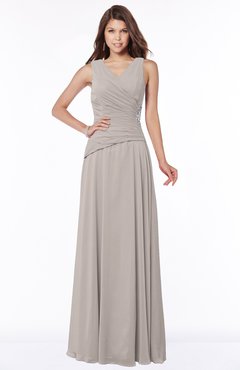 ColsBM Tracy Fawn Modest A-line Sleeveless Zip up Chiffon Pick up Bridesmaid Dresses