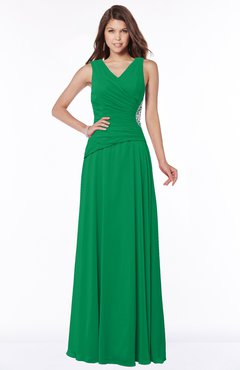ColsBM Tracy Jelly Bean Modest A-line Sleeveless Zip up Chiffon Pick up Bridesmaid Dresses