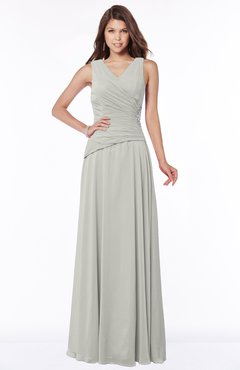ColsBM Tracy Platinum Modest A-line Sleeveless Zip up Chiffon Pick up Bridesmaid Dresses