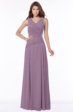 ColsBM Tracy Valerian Modest A-line Sleeveless Zip up Chiffon Pick up Bridesmaid Dresses