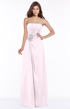 ColsBM Ella Blush Gorgeous A-line Sleeveless Chiffon Floor Length Flower Bridesmaid Dresses