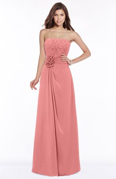 ColsBM Ella Lantana Gorgeous A-line Sleeveless Chiffon Floor Length Flower Bridesmaid Dresses