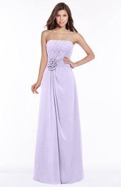 ColsBM Ella Light Purple Gorgeous A-line Sleeveless Chiffon Floor Length Flower Bridesmaid Dresses